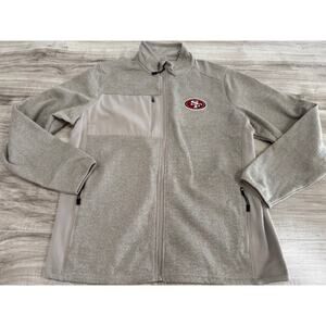 NFL Team Apparel Antiqua San Francisco 49ers Full Zip Jacket - Size Large